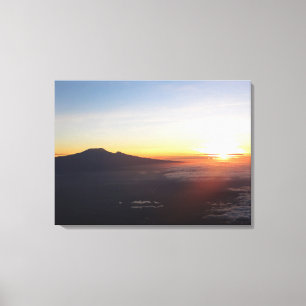 Mount Kilimanjaro zonsopgang Canvas Afdruk