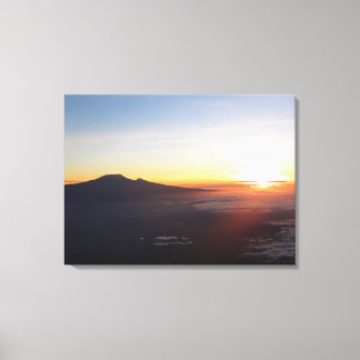 Mount Kilimanjaro zonsopgang Canvas Afdruk