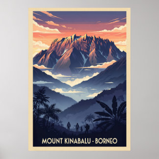 Mount Kinabalu Borneo V03 Poster
