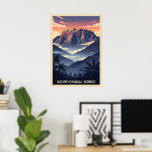 Mount Kinabalu Borneo V03 Poster (Thuiskantoor)