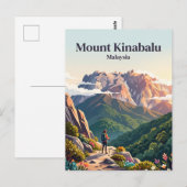 Mount Kinabalu Maleisië Briefkaart (Voorkant / Achterkant)