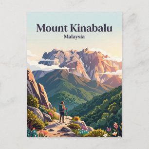 Mount Kinabalu Maleisië Briefkaart
