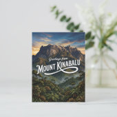 Mount Kinabalu Maleisië Briefkaart (Staand voorkant)