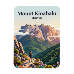 Mount Kinabalu Maleisië Magneet