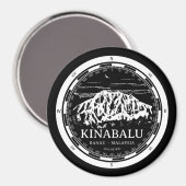 Mount Kinabalu - Ranau Maleisië Sabah Illustratie Magneet (Voorkant / Achterkant)