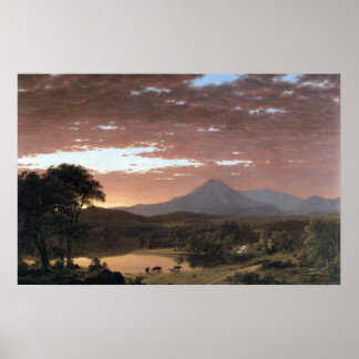 Mount Ktaadn (Katahdin) door de Frederic Edwin Chu Poster