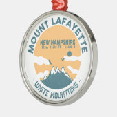 Mount Lafayette Summit N.Hampshire - Retro  Metalen Ornament (Links)