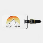Mount Langley California Retro Bagagelabel (Voorkant horizontaal)