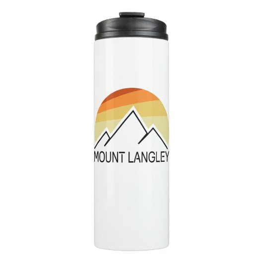 Mount Langley California Retro Thermosbeker (Voorkant)