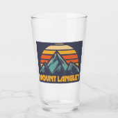 Mount Langley California Retro Turquoise Glas (Voorkant)