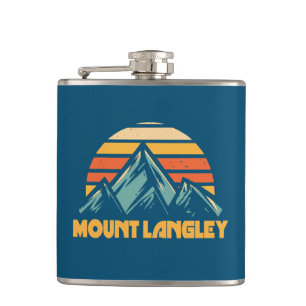 Mount Langley California Retro Turquoise Heupfles