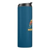 Mount Langley California Retro Turquoise Thermosbeker (Gedraaid links)