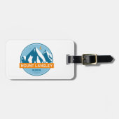 Mount Langley California Sterren Maan Bagagelabel (Voorkant horizontaal)