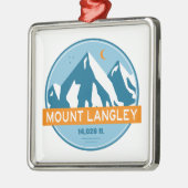 Mount Langley California sterren maan Metalen Ornament (Links)