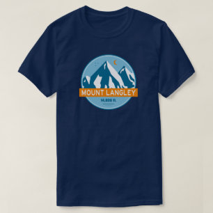 Mount Langley California sterren maan T-shirt