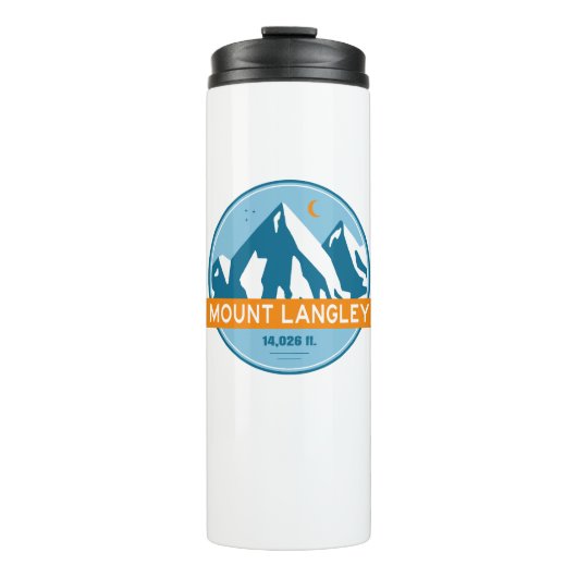 Mount Langley California sterren maan Thermosbeker (Voorkant)