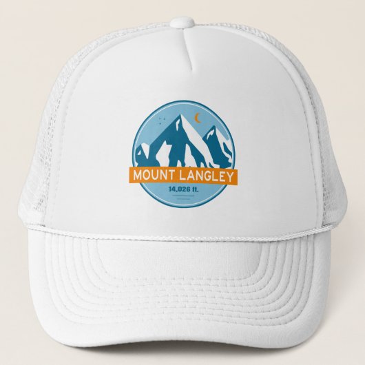 Mount Langley California sterren maan Trucker Pet (Voorkant)