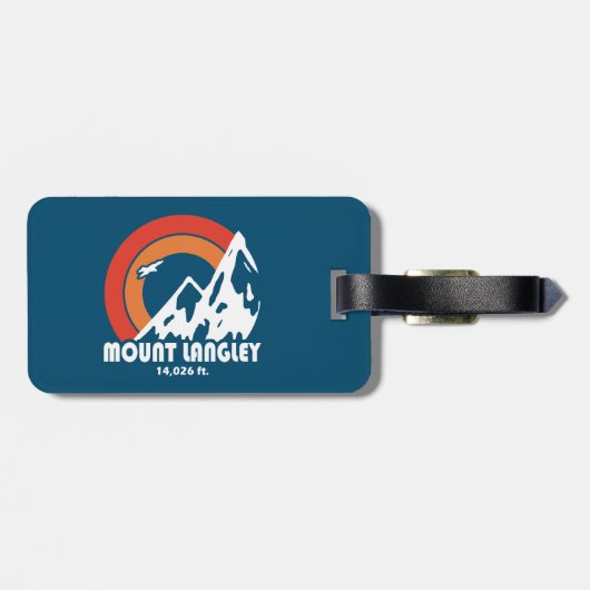 Mount Langley California Sun Eagle Bagagelabel (Achterkant horizontaal)