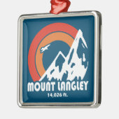 Mount Langley California Sun Eagle Metalen Ornament (Links)