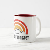 Mount Langley California Tweekleurige Koffiemok (Voorkant rechts)