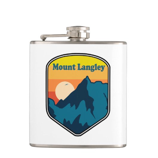 Mount Langley California Zonsopgang Heupfles (Voorkant)