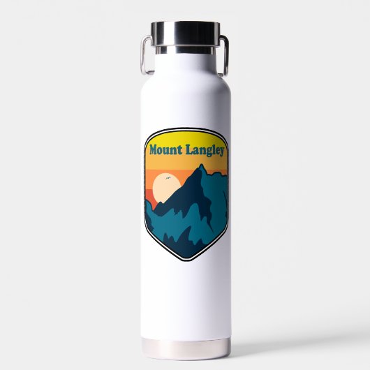 Mount Langley California Zonsopgang Waterfles (Voorkant)