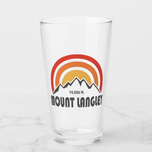 Mount Langley Californië Glas (Voorkant)
