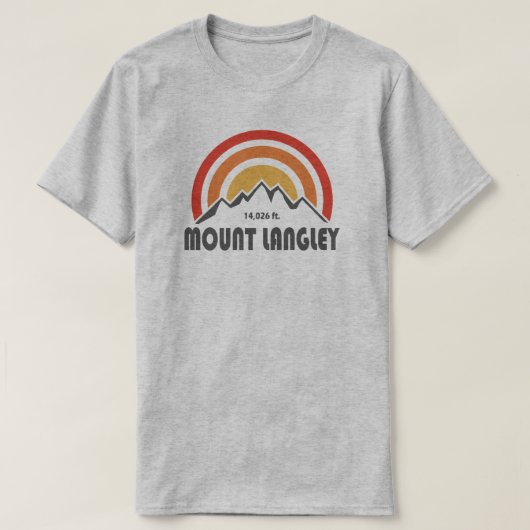 Mount Langley Californië T-shirt (Design voorkant)