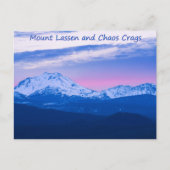 Mount Lassen en Chaos Crags Briefkaart (Voorkant)
