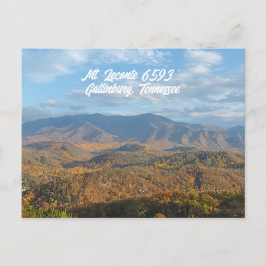 Mount Leconte Gatlinburg Tennessee Briefkaart (Voorkant)