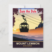 Mount Lemmon, Arizona, Reis Briefkaart, Save The Date (Voorkant)