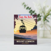 Mount Lemmon, Arizona, Reis Briefkaart, Save The Date (Staand voorkant)