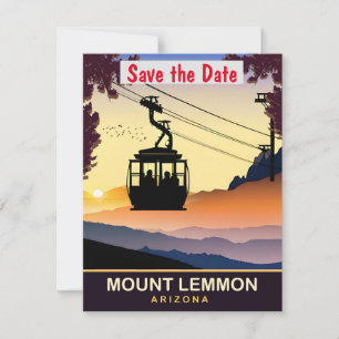 Mount Lemmon, Arizona, Reis Briefkaart, Save The Date