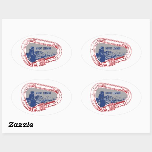 Mount Lemmon klimmer Carabiner Ovale Sticker (Vel)