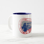 Mount Lemmon klimmer Carabiner Tweekleurige Koffiemok (Voorkant links)