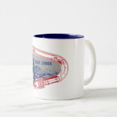 Mount Lemmon klimmer Carabiner Tweekleurige Koffiemok (Voorkant rechts)