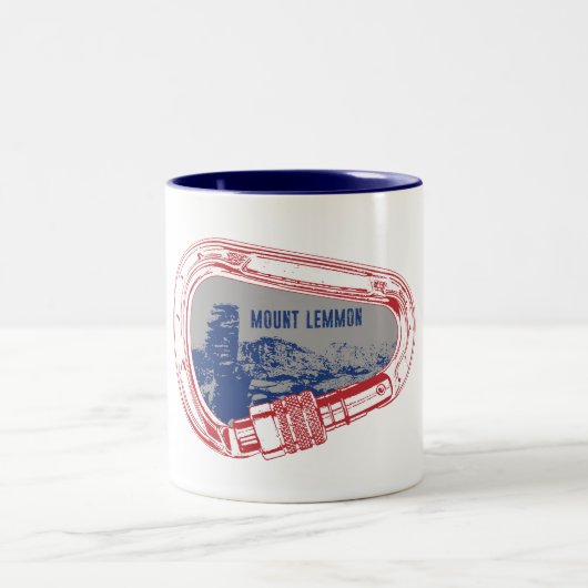 Mount Lemmon klimmer Carabiner Tweekleurige Koffiemok (Center)
