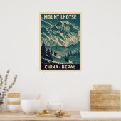 Mount Lhotse Nepal-China V03 Poster (Keuken)