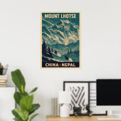 Mount Lhotse Nepal-China V03 Poster (Thuiskantoor)