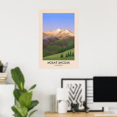 Mount Lincoln Colorado USA Reisposter Poster (Thuiskantoor)