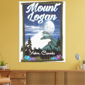 Mount Logan, Yukon, Canada Canvas Afdruk (Insitu (Woonkamer))