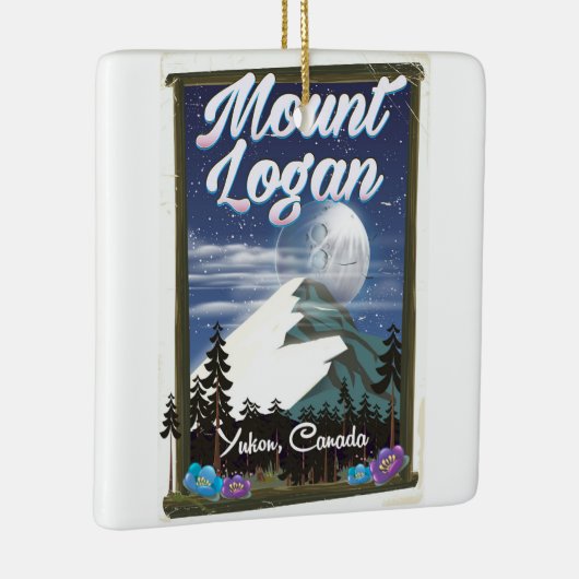 Mount Logan, Yukon, Canada Keramisch Ornament (Rechts)