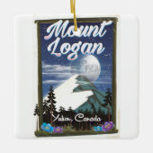 Mount Logan, Yukon, Canada Keramisch Ornament (Voorkant)