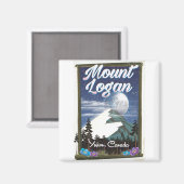Mount Logan, Yukon, Canada Magneet (Voorkant / Achterkant)