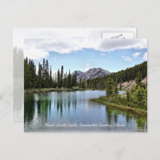 Mount Lorette Ponds Kananaskis Country Alberta Briefkaart (Voorkant / Achterkant)