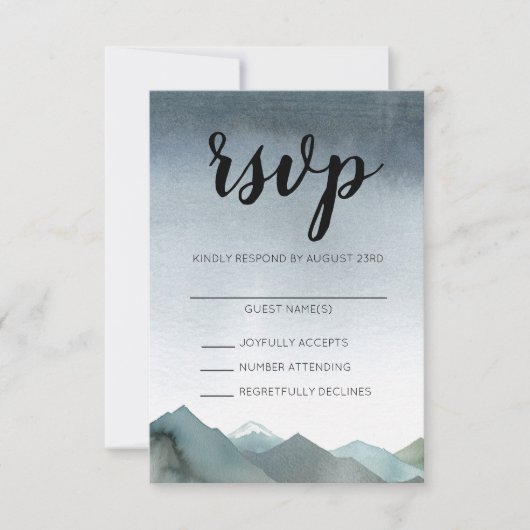 Mount Loving RSVP Kaartje (Voorkant)