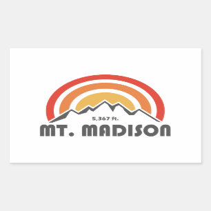 Mount Madison New Hampshire Rechthoekige Sticker