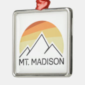 Mount Madison New Hampshire Retro Metalen Ornament (Links)