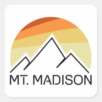 Mount Madison New Hampshire Retro