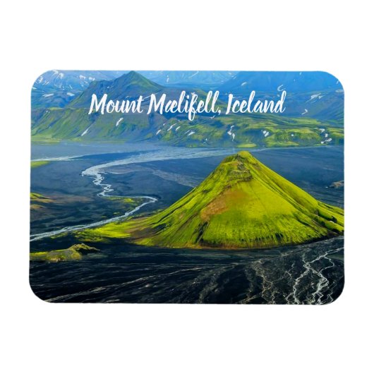 Mount Mælifell IJsland gestileerd Magneet (Horizontaal)